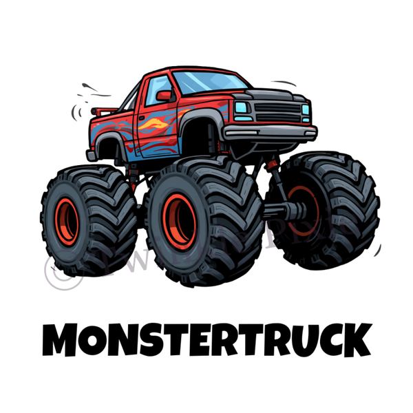 Magneetkaartje - monstertruck