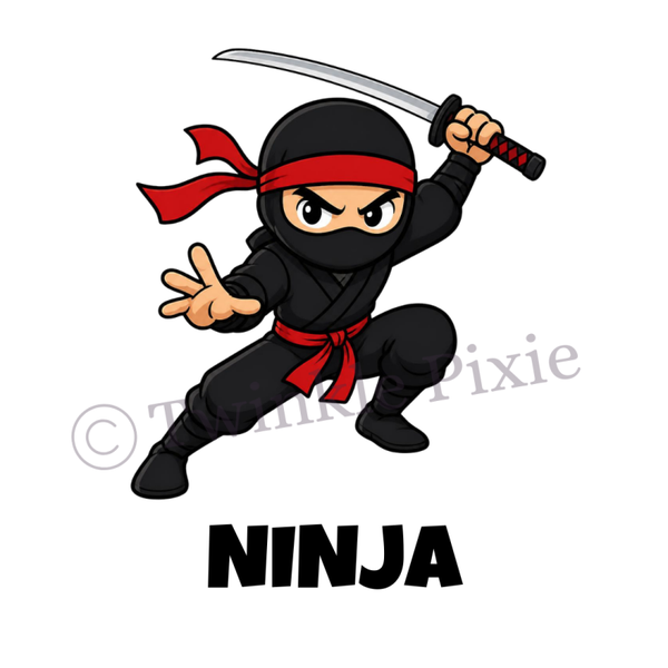 Magneetkaartje - ninja