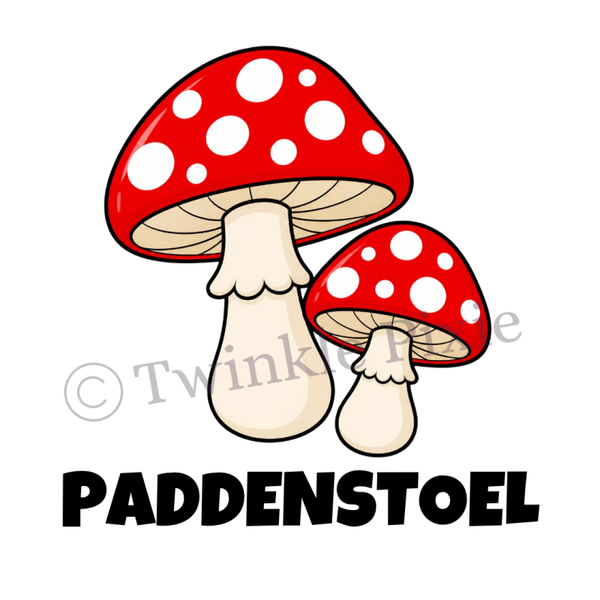 Magneetkaartje - paddenstoel