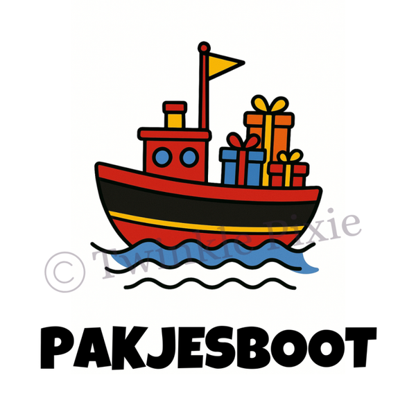 Magneetkaartje - pakjesboot