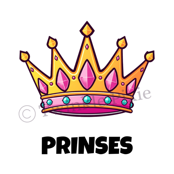 Magneetkaartje - prinses kroon