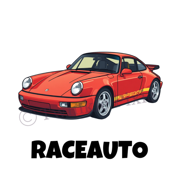Magneetkaartje - raceauto