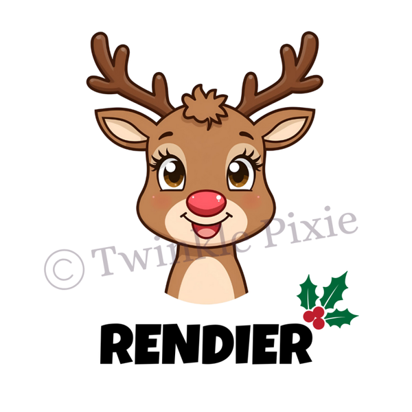 Magneetkaartje - rendier