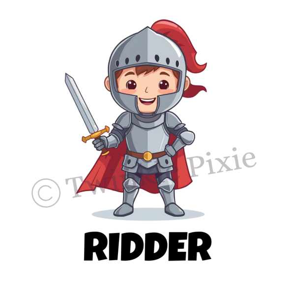 Magneetkaartje - ridder