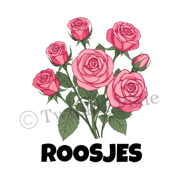 Magneetkaartje - roosjes