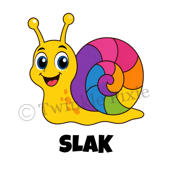 Magneetkaartje - slak