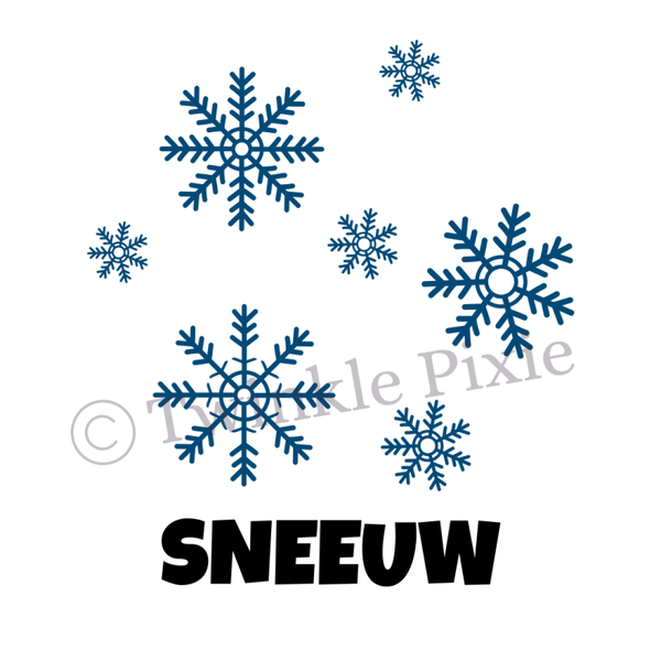 Magneetkaartje - sneeuw