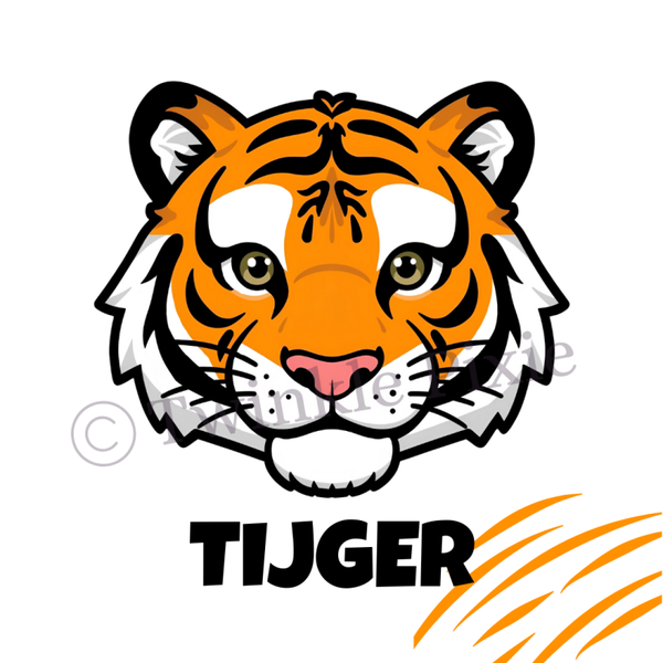 Magneetkaartje - tijger