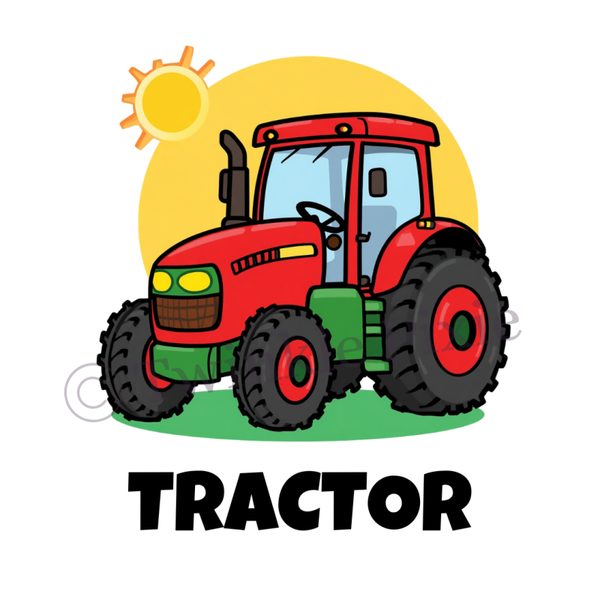 Magneetkaartje - tractor