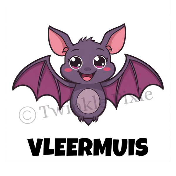 Magneetkaartje - vleermuis