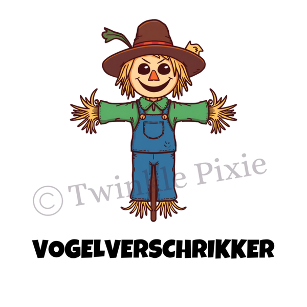 Magneetkaartje - vogelverschrikker
