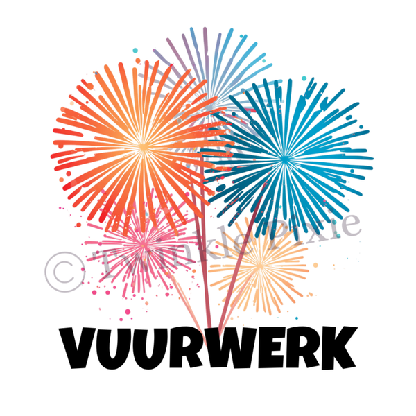 Magneetkaartje - vuurwerk