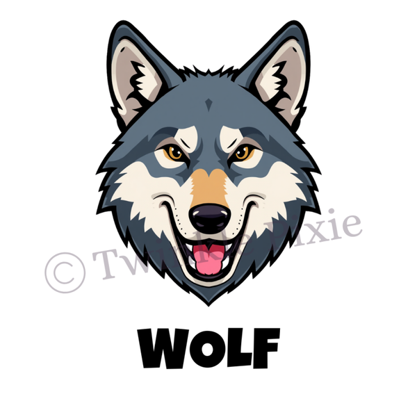 Magneetkaartje - wolf
