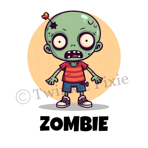 Magneetkaartje - zombie