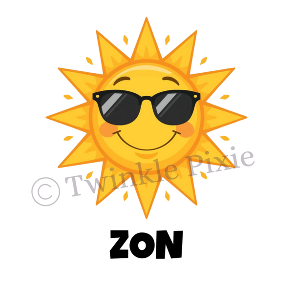 Magneetkaartje - zon