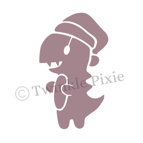 Sjabloon - Kerst - dino