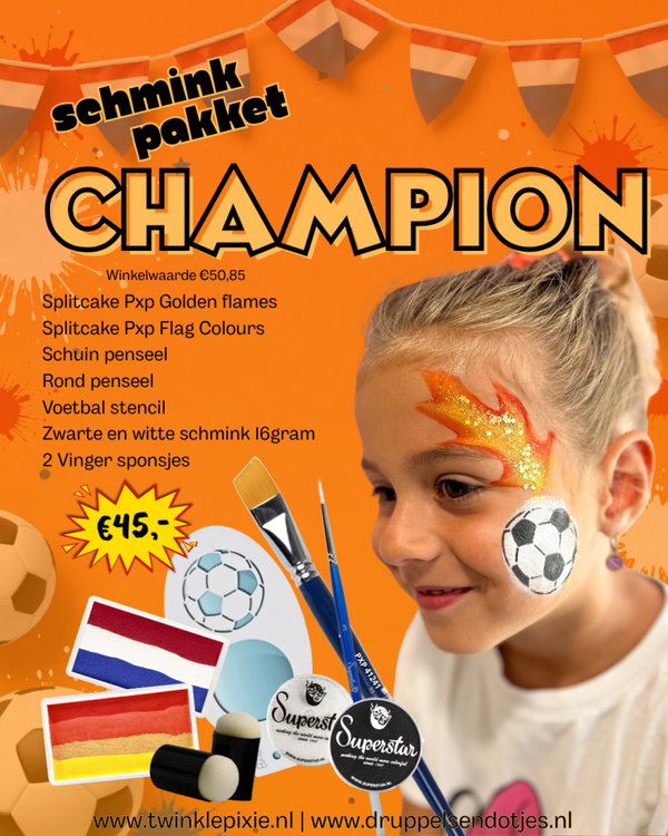 WK schmink pakket - CHAMPION