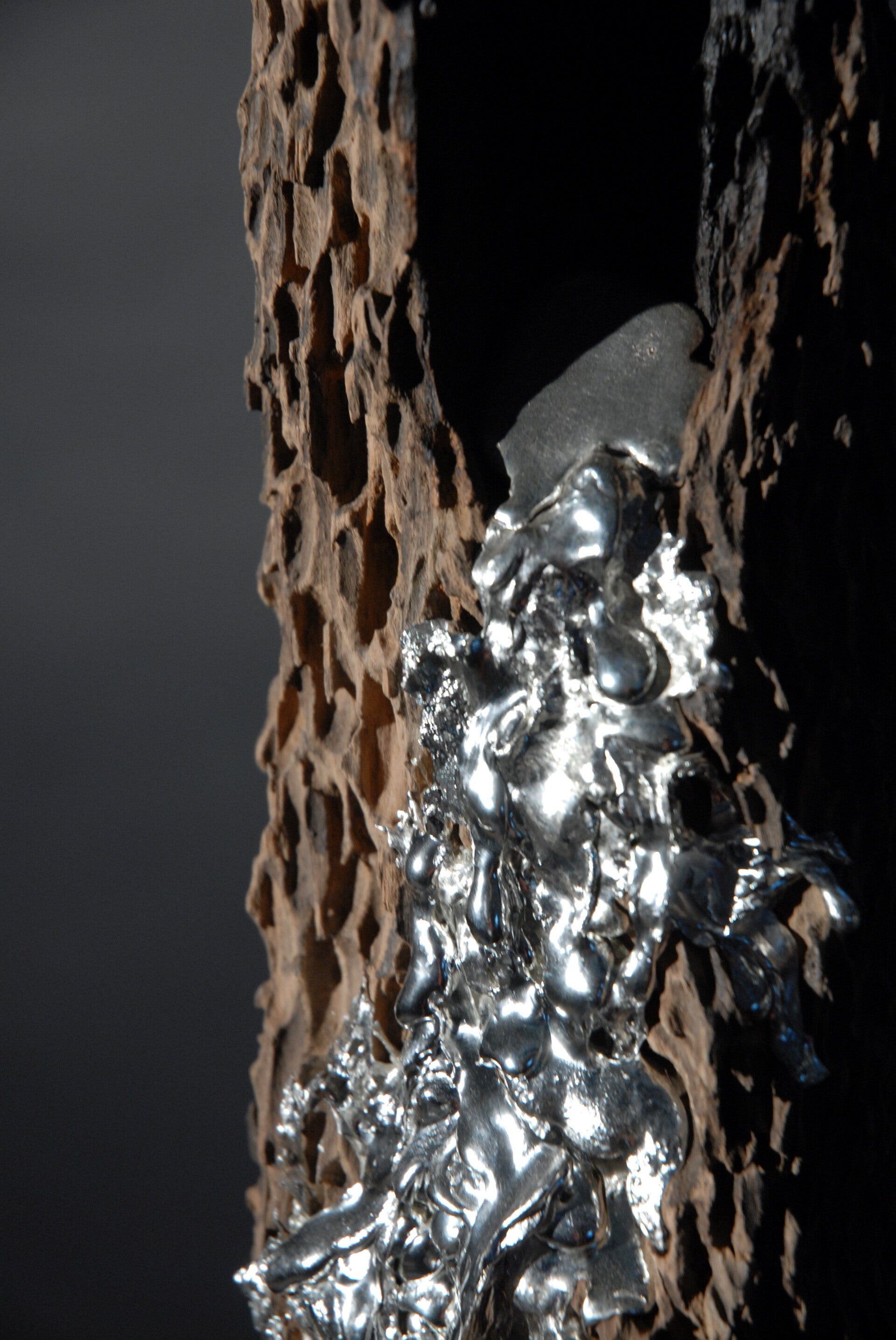 Objet par nature#1- Bois et étain - 150cm