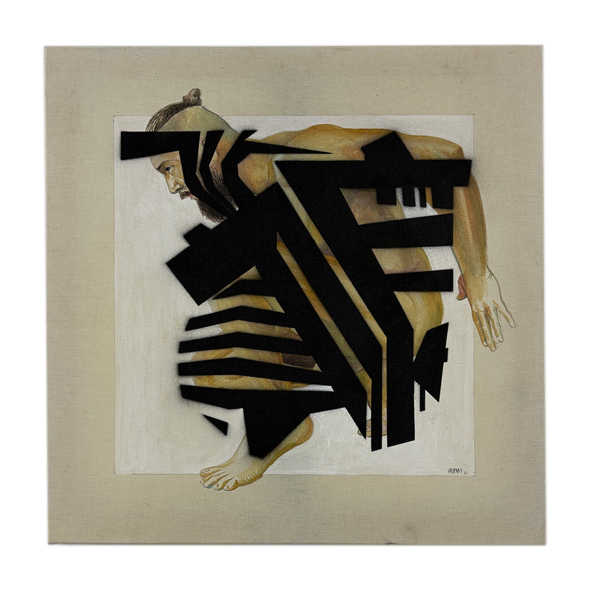 Razzle Dazzle#2 - Acrylique sur papier - 60x60cm