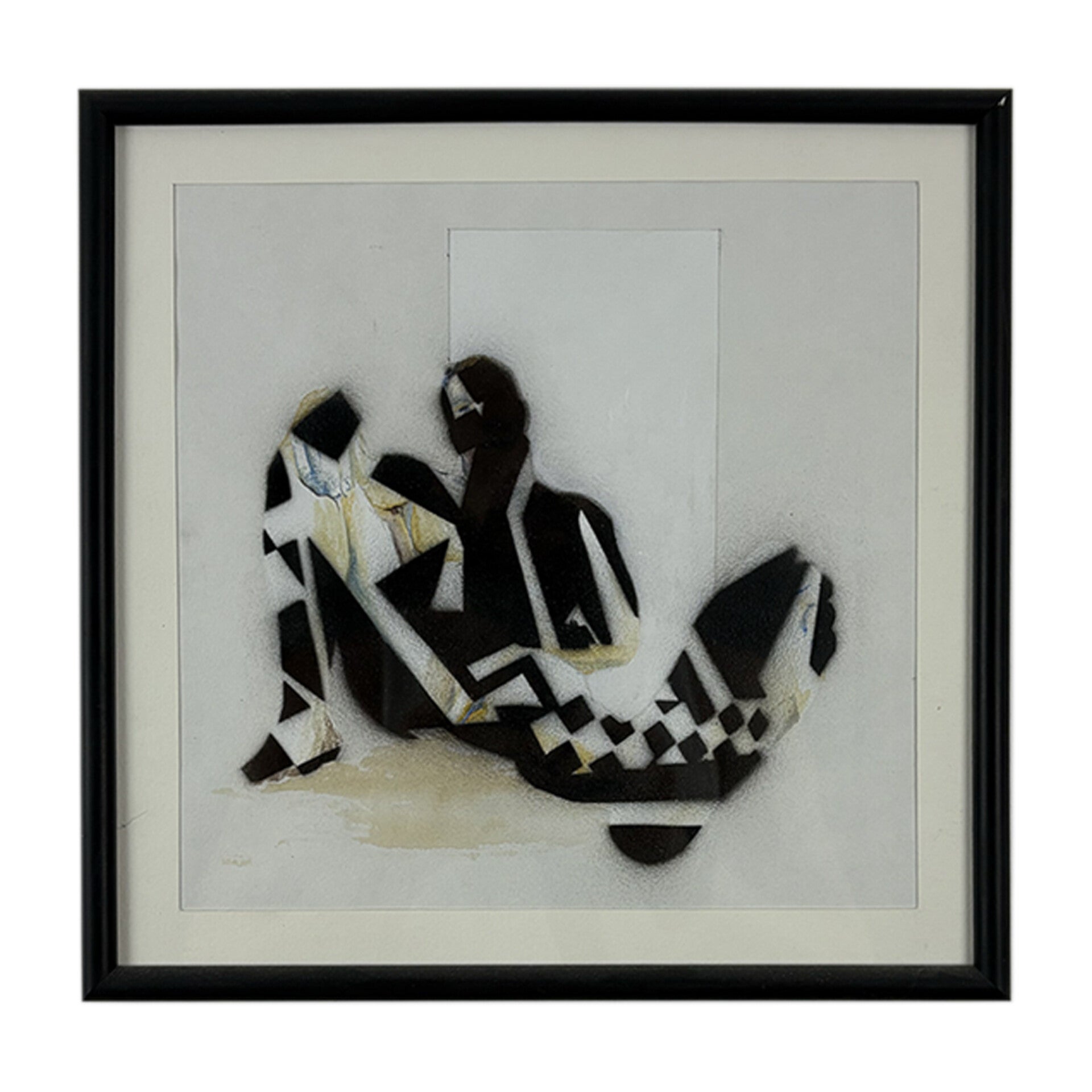 Razzle Dazzle#4 - Acrylique sur papier - 25x25cm