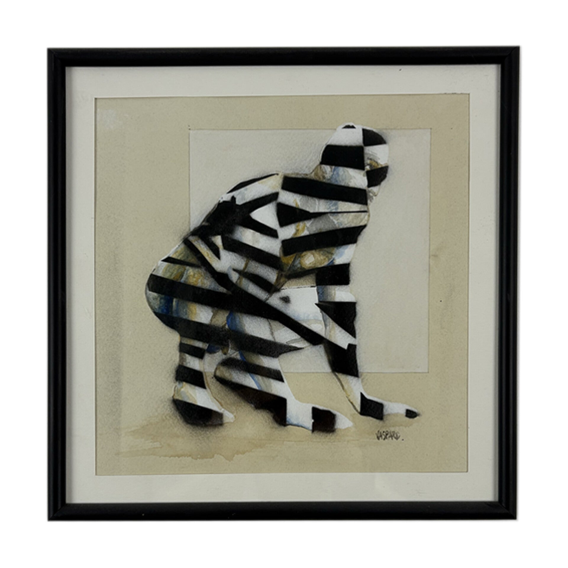Razzle Dazzle#3 - Acrylique sur papier - 25x25cm