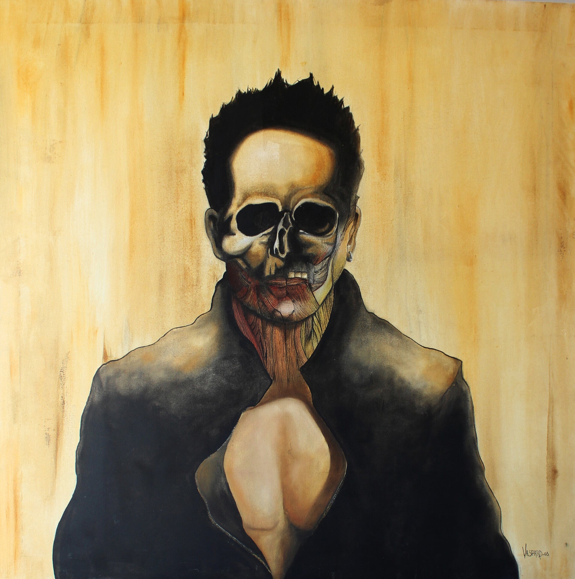 Moi et Oliver Winemiller#1 - Huile sur toile - 100x100cm