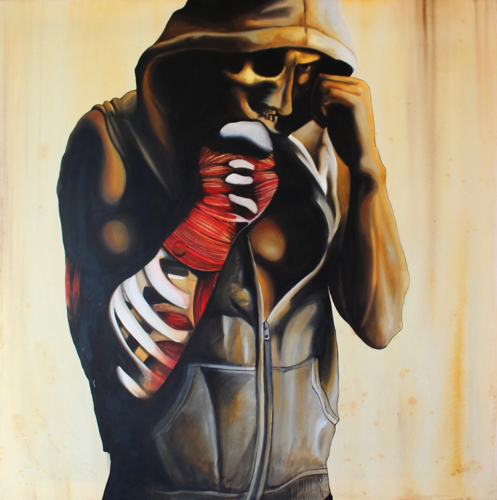 Moi et Oliver Winemiller#2 - Huile sur toile - 100x100cm