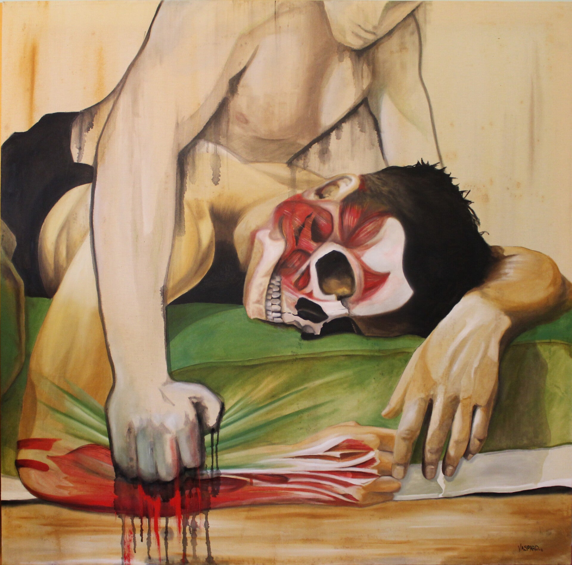 Moi et Oliver Winemiller#4 - Huile sur toile - 100x100cm