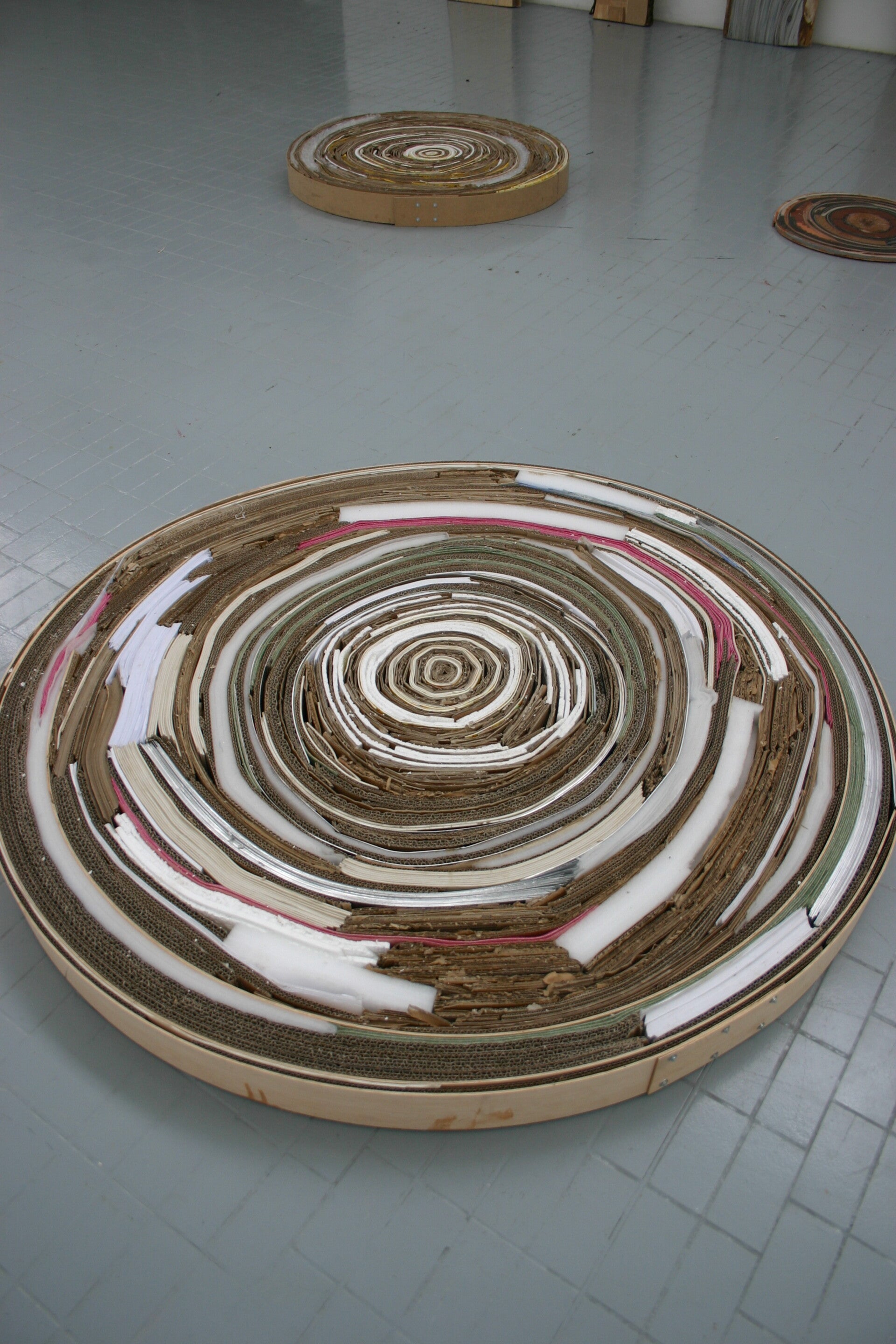 Tranches culturelles - matériaux divers et dimensions variables 