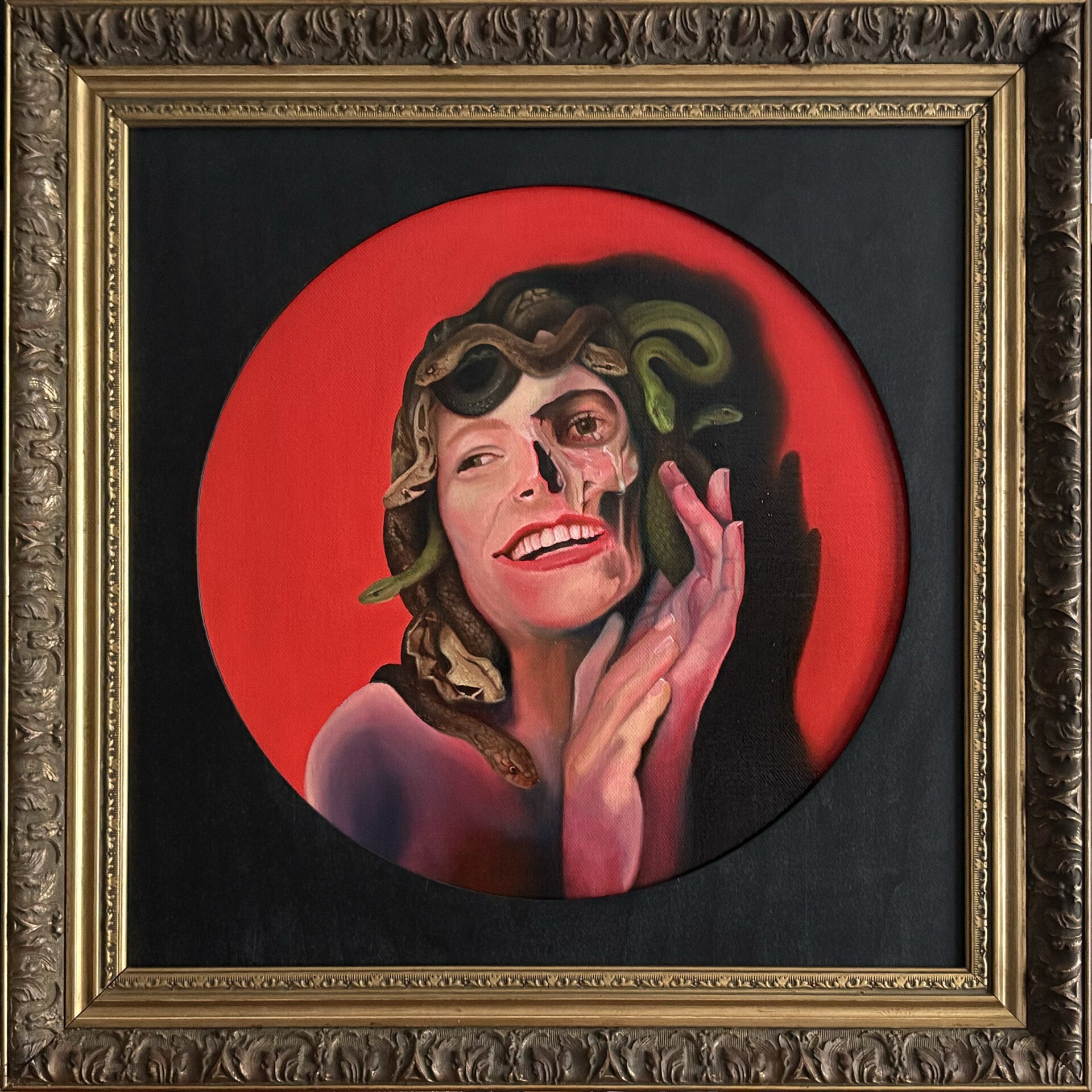 Méduse - huile sur toile - 40cm x 40cm - 2026