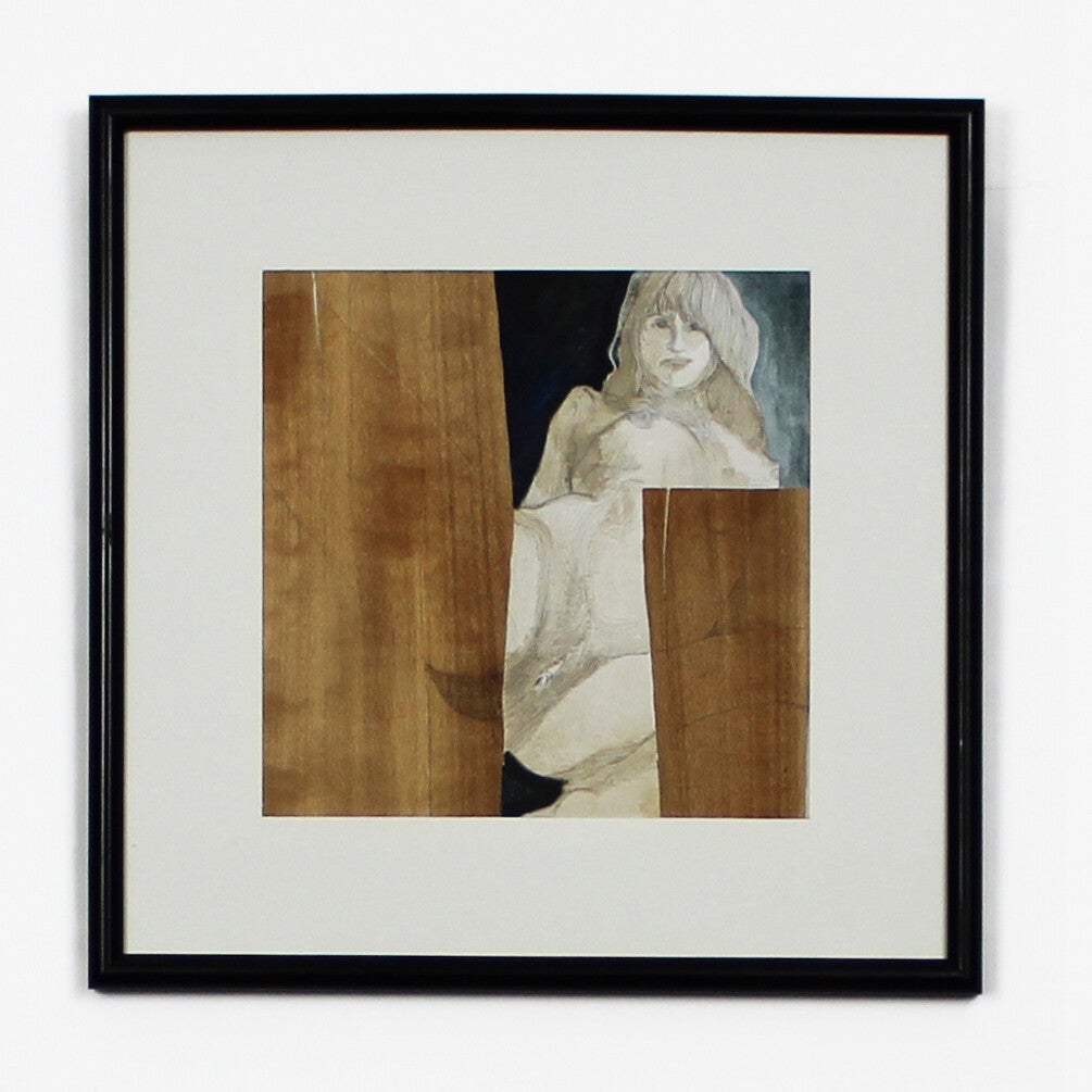 Human Nature - Acrylique sur papier et bois - 25x25cm