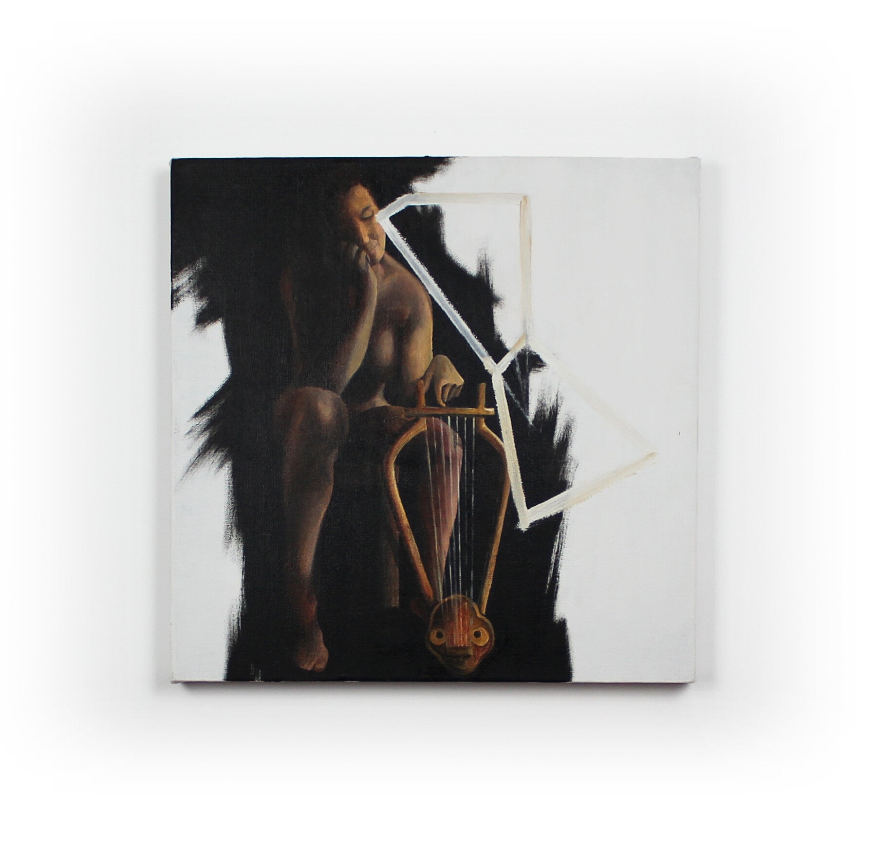 Sappho - Huile sur toile - 40x40cm