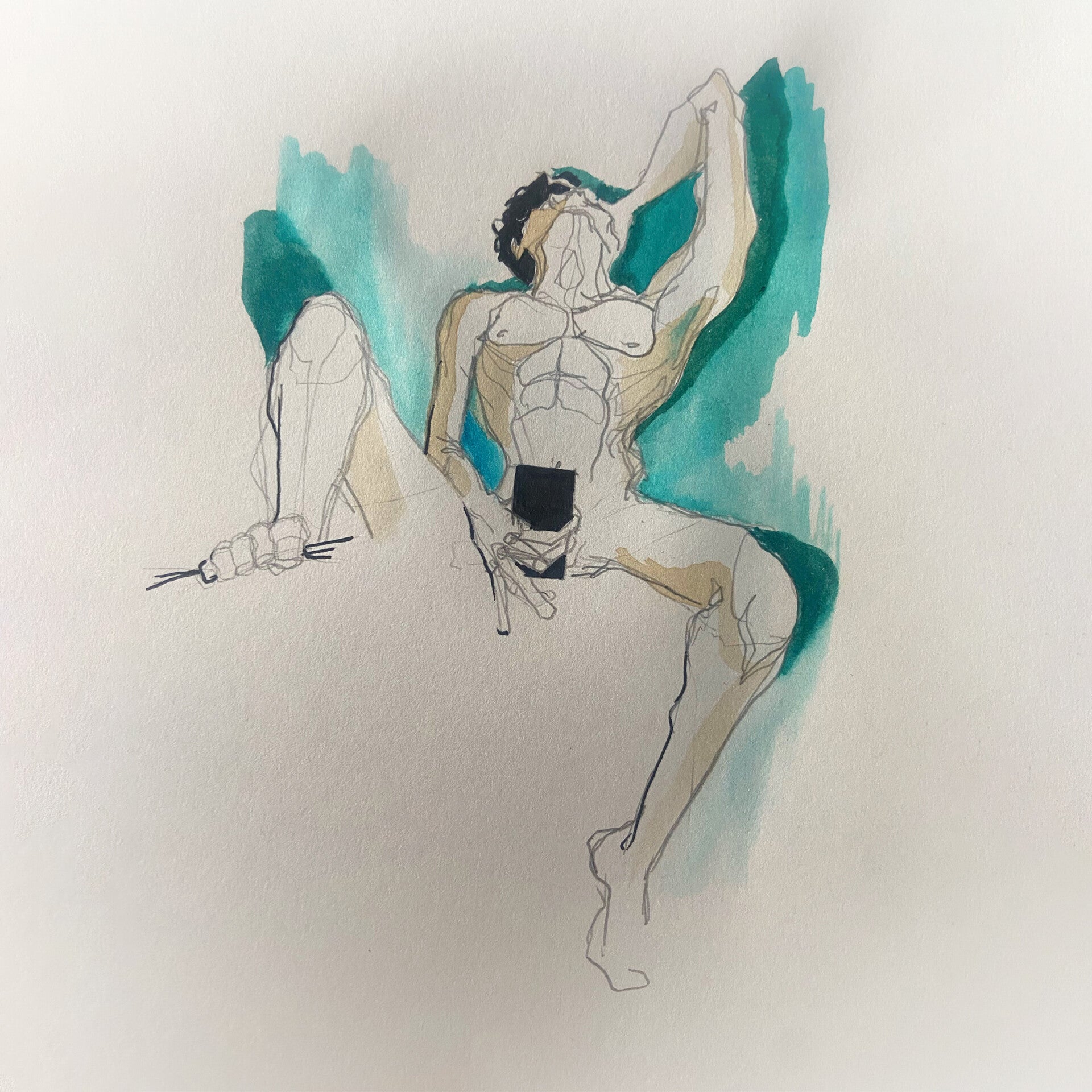 RVB 2 - dessin préparatoire - 32x24cm