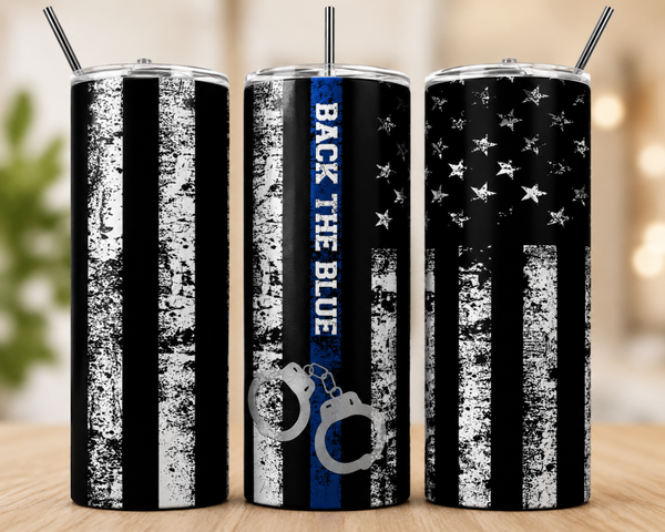 Back the Blue 20oz Tumbler