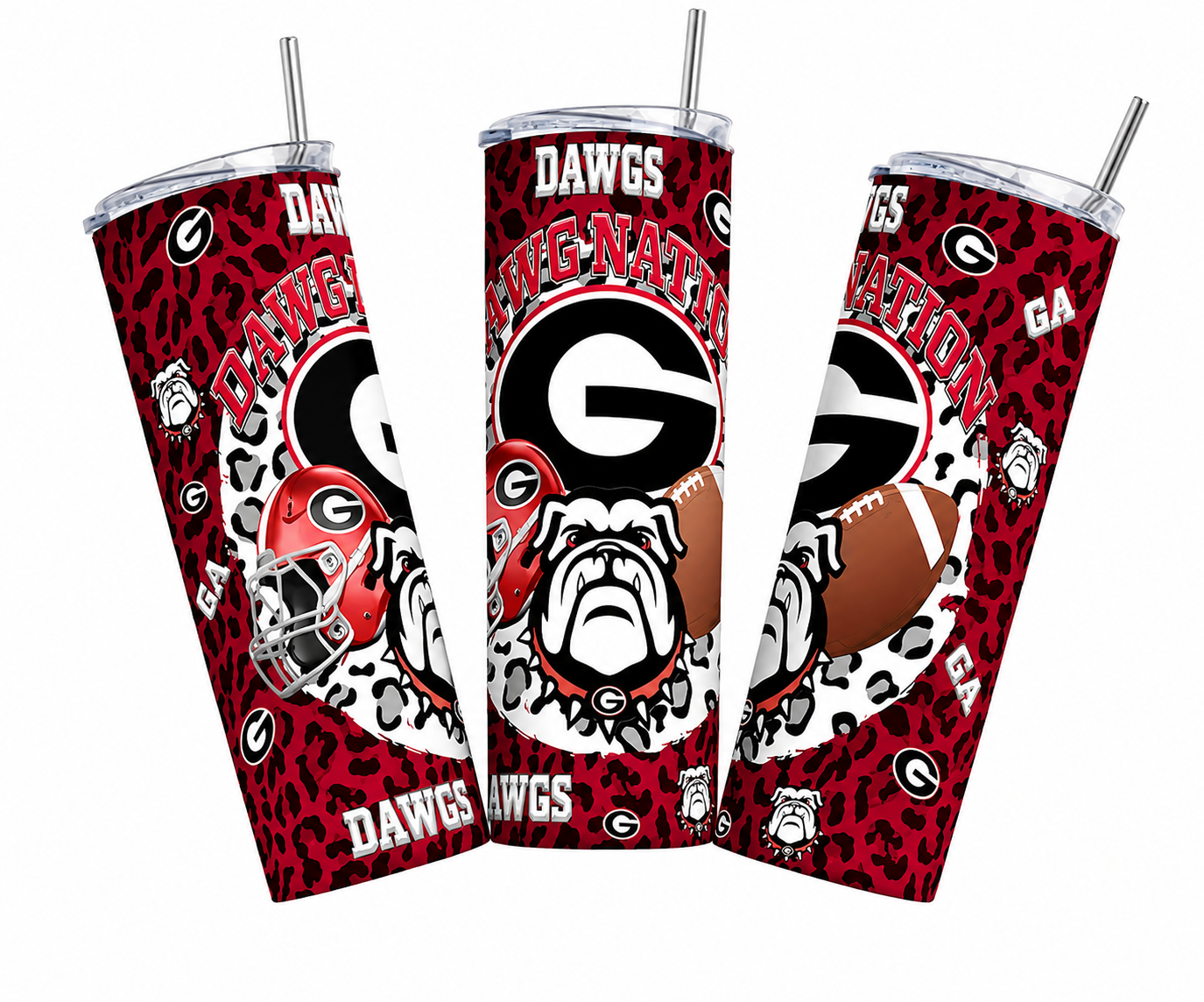 GA Bulldogs 20oz Tumbler