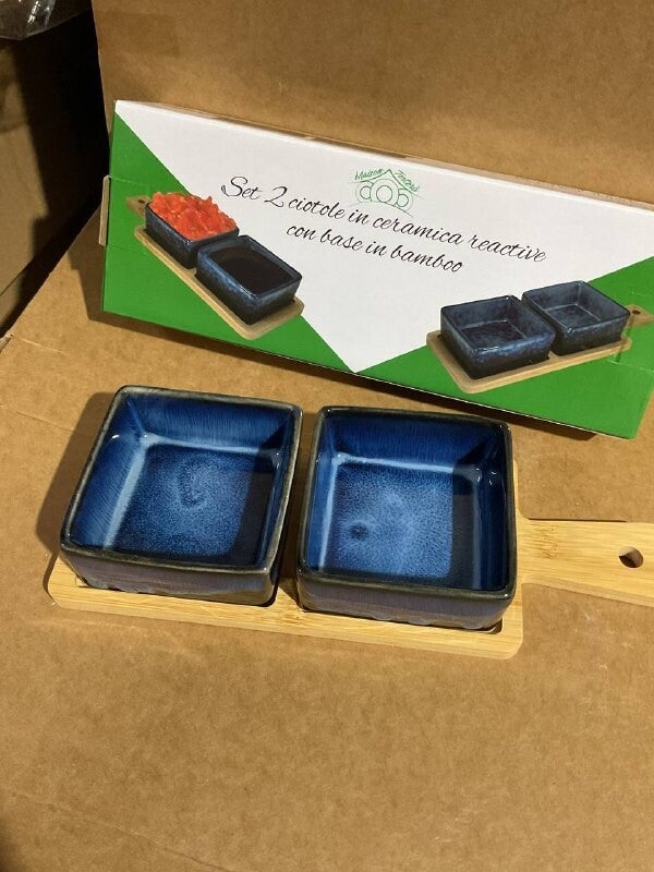 Set 2 ciotoline in ceramica