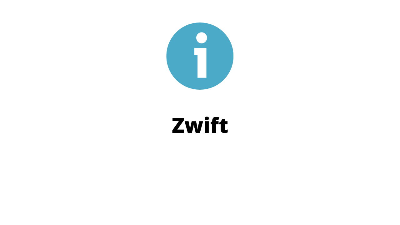 Informatie over Zwift