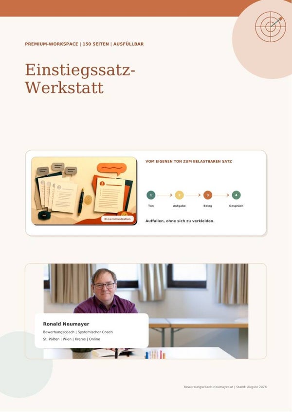 Einstiegssatz-Werkstatt (PDF-Workspace)