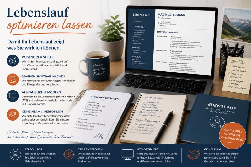 KI-generierte Illustration zur stellenbezogenen Optimierung eines Lebenslaufs