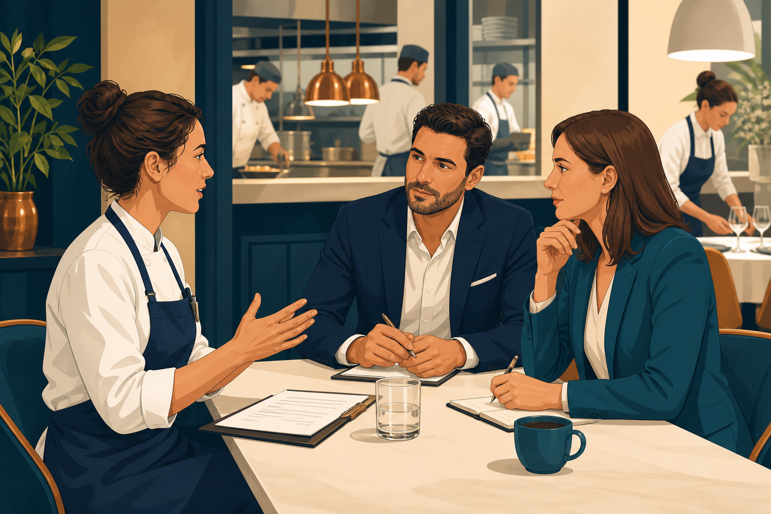 Infografik zum Onboarding-Prozess: Preboarding, erster Tag, 30-60-90-Tage-Struktur und Probezeitgespräch
