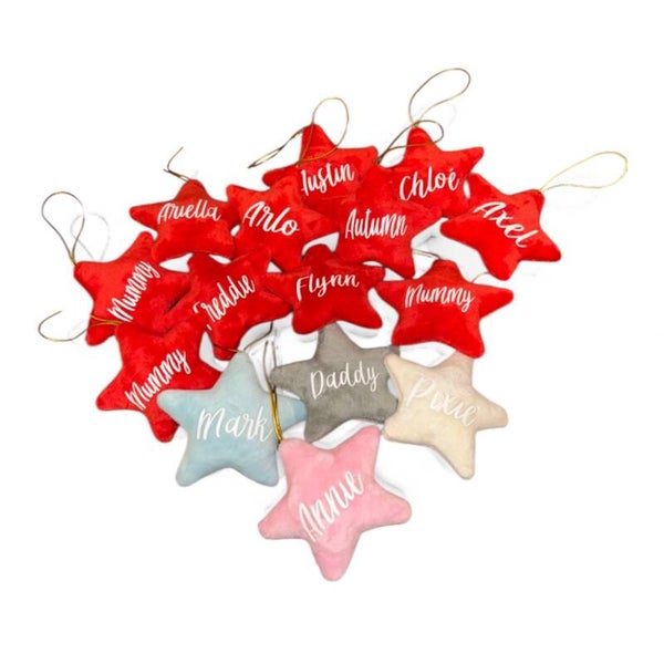 Velvet Star Tree Decoration