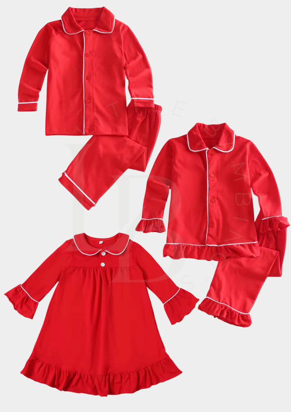 Classic Red Christmas Pyjamas - Kids