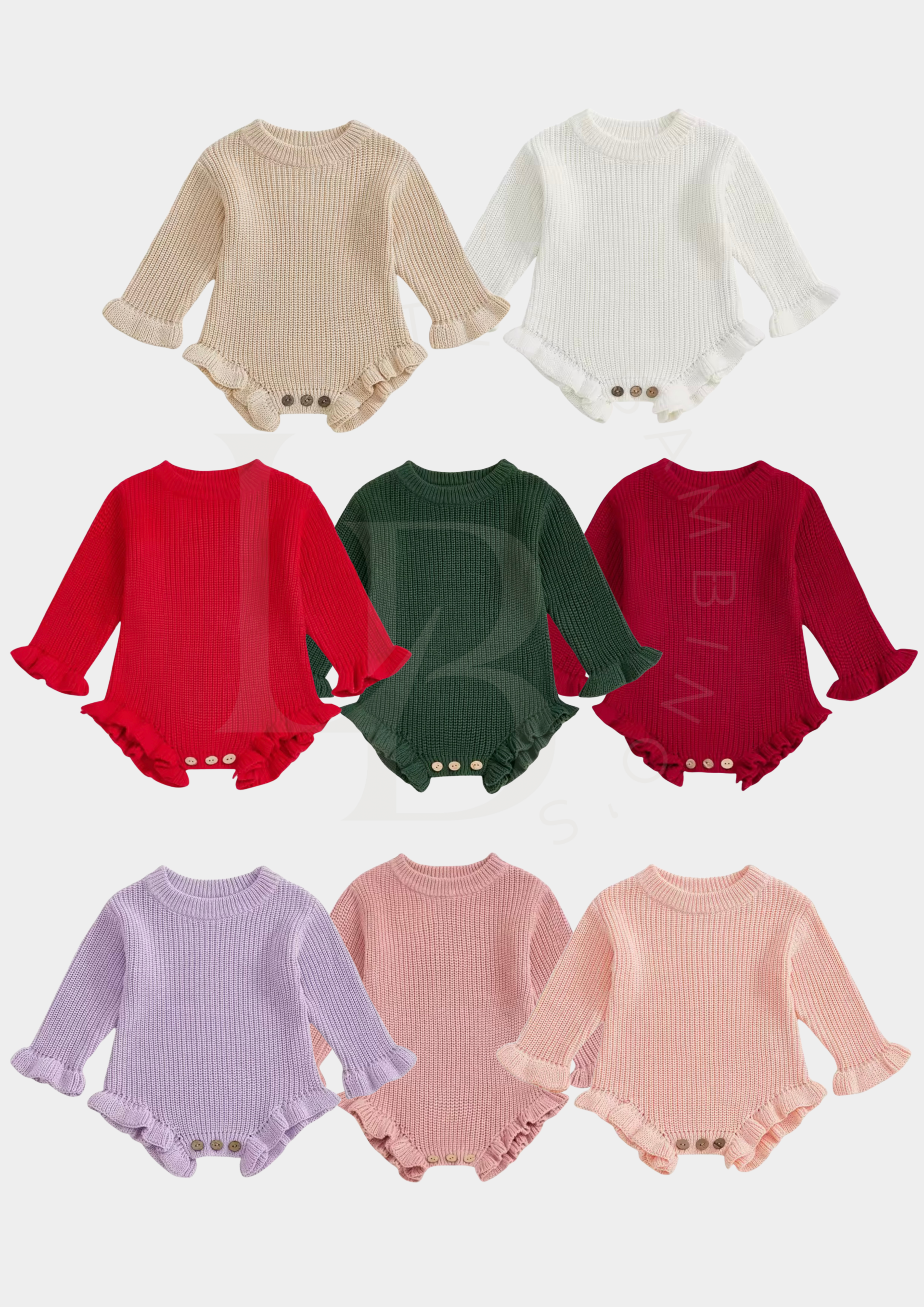 Frill Knitted Romper