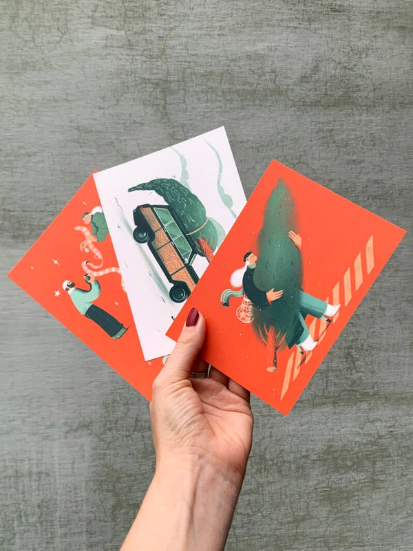 Pack of 3 Christmas cards