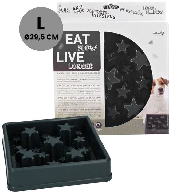 Eat Slow Live Longer Star Voerbak L - Ø 29.5 cm