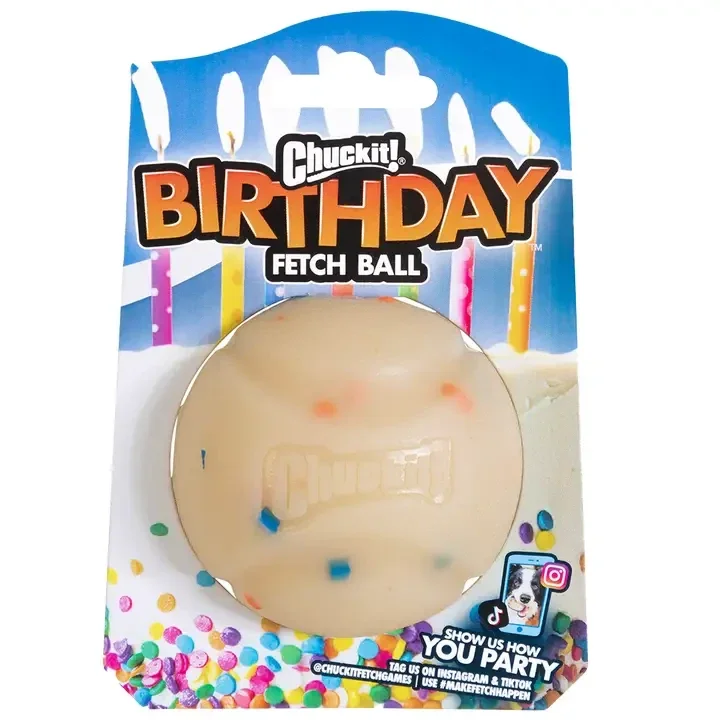 Chuckit Birthday fetch ball
