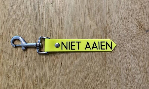 sleutelhanger niet aaien