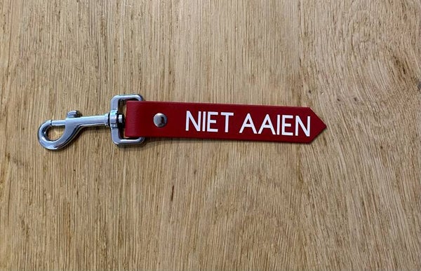 sleutelhanger niet aaien
