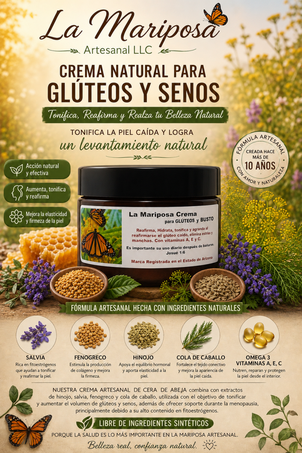 La Mariposa Crema para Glúteos y busto