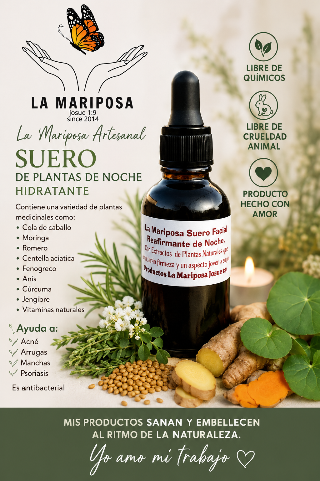 Suero de aceite de Plantas La Mariposa